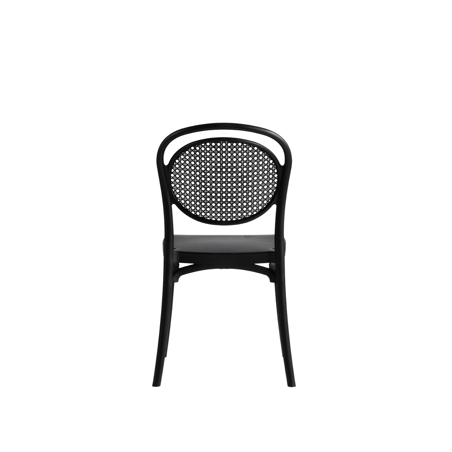 Sera Caffe/Bistro Polypropylene Stacking Chair Black