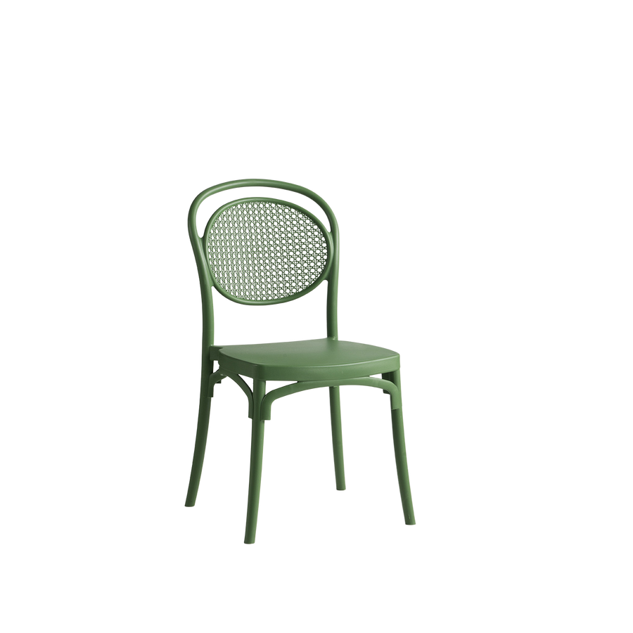 Sera Caffe/Bistro Polypropylene Stacking Chair Sage