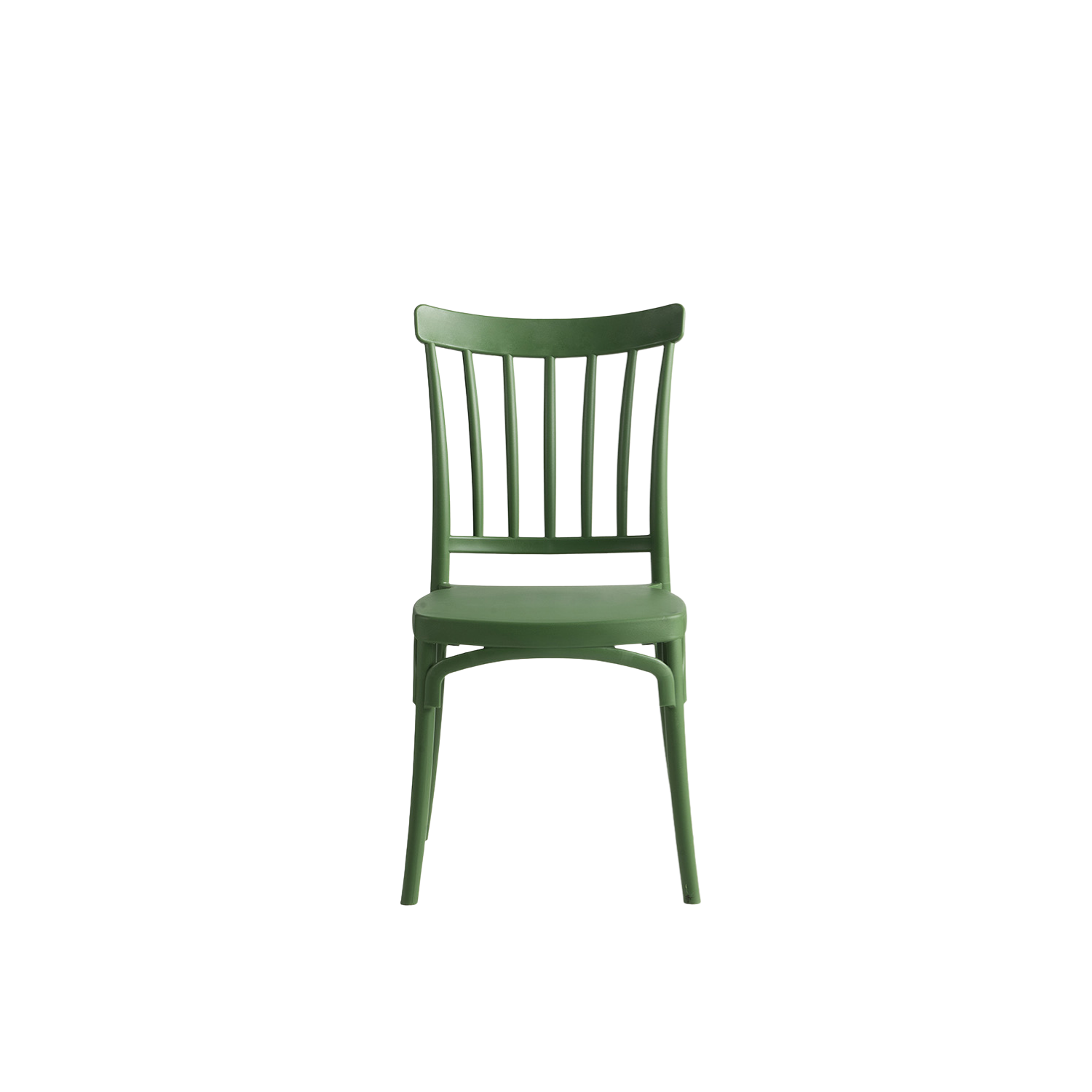 Polypropylene/Bistro Polypropylene Stacking Caffe Chair Green