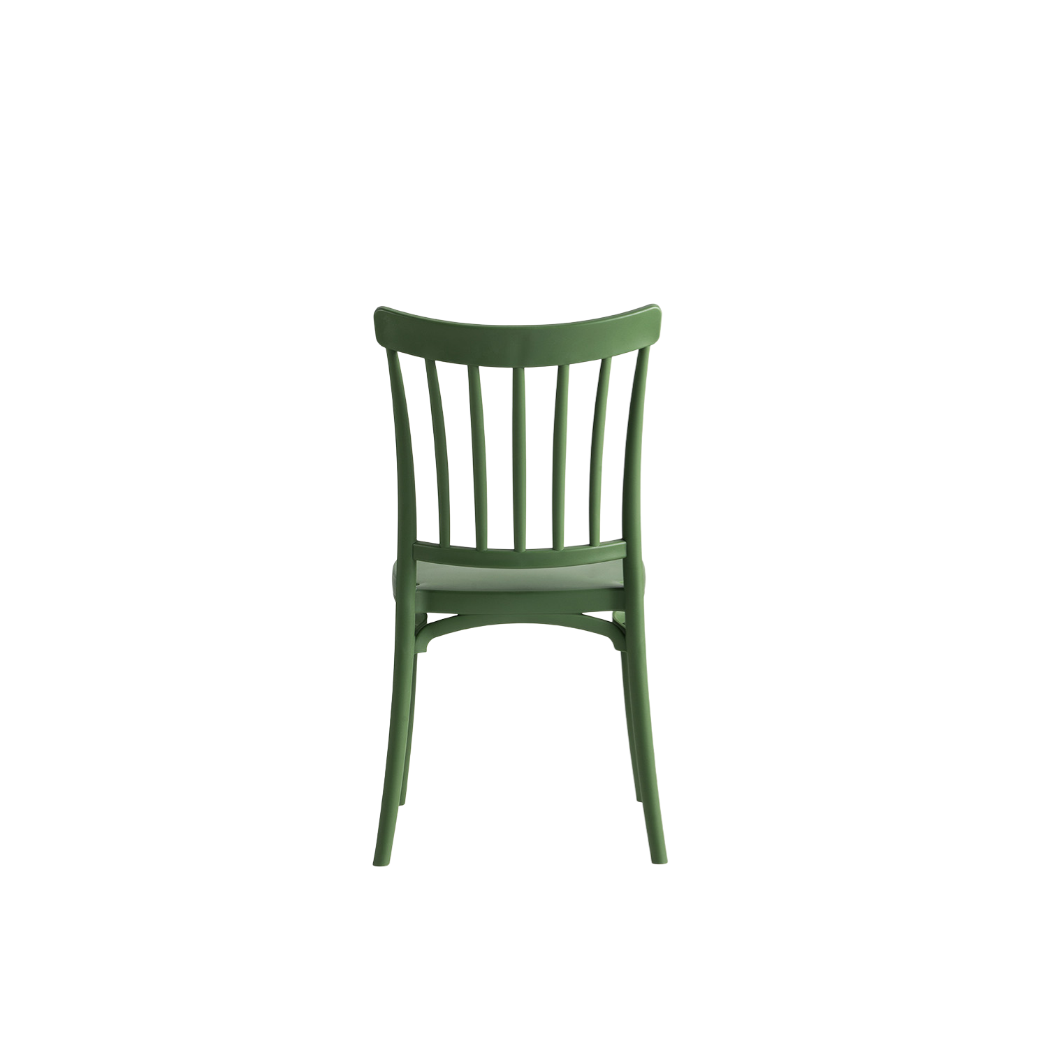 Polypropylene/Bistro Polypropylene Stacking Caffe Chair Green
