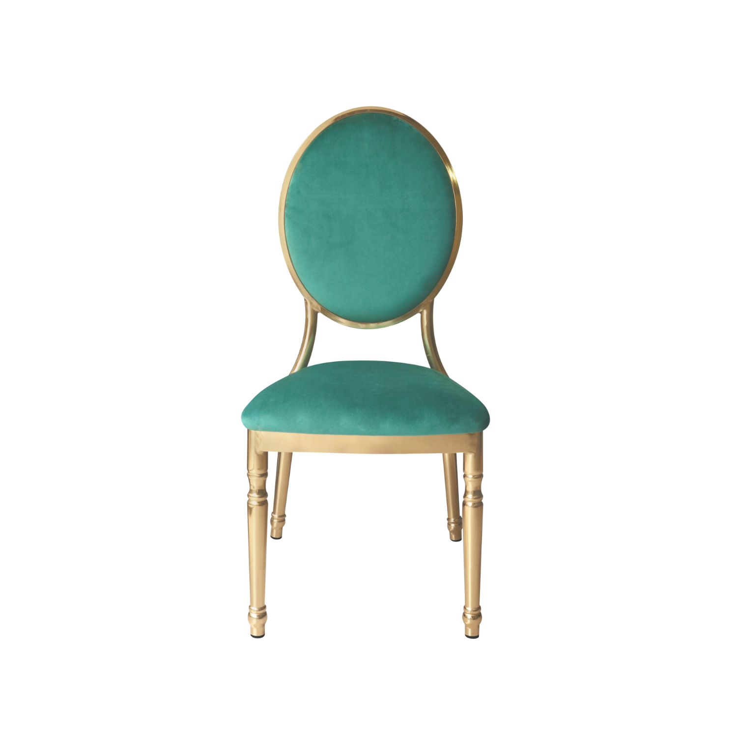 Bliss Dining Stacking Chair Velvet Green