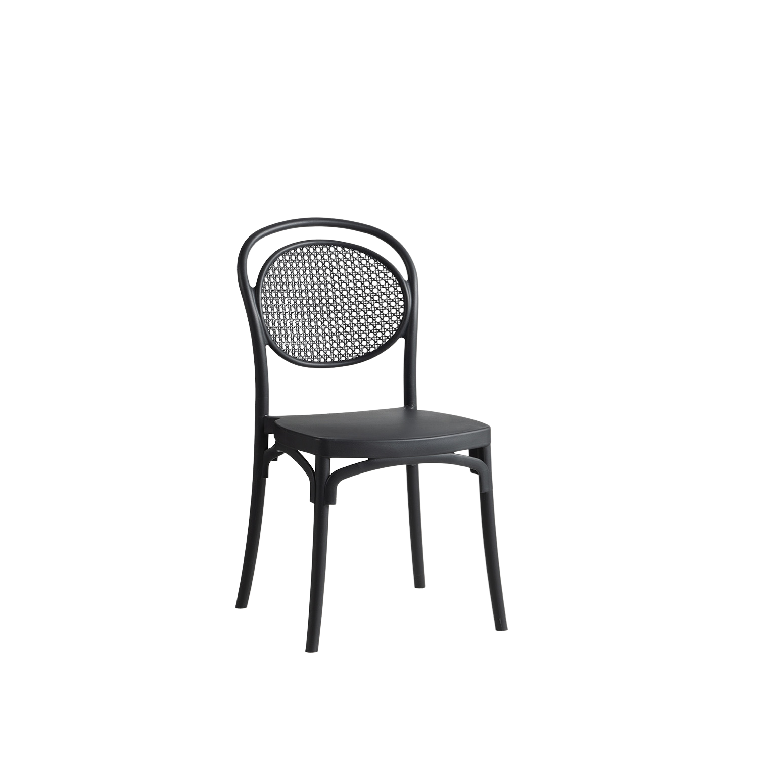 Sera Caffe/Bistro Polypropylene Stacking Chair Antracit
