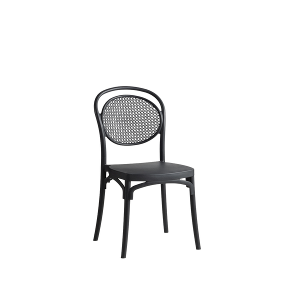 Sera Caffe/Bistro Polypropylene Stacking Chair Antracit
