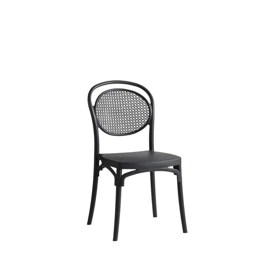 Sera Caffe/Bistro Polypropylene Stacking Chair Antracit