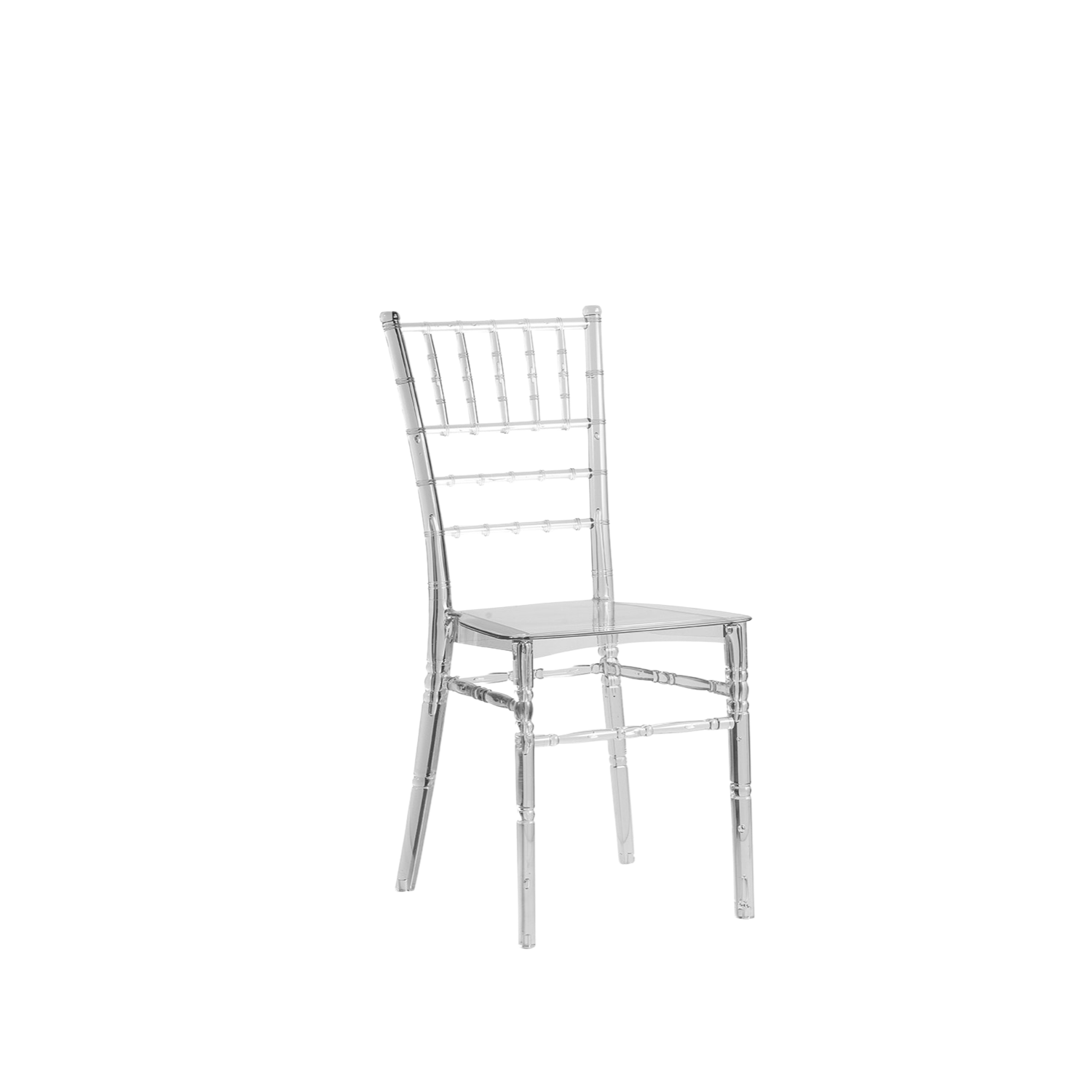 Chiavari Tiffany Acrylic Stacking Chair Ghost