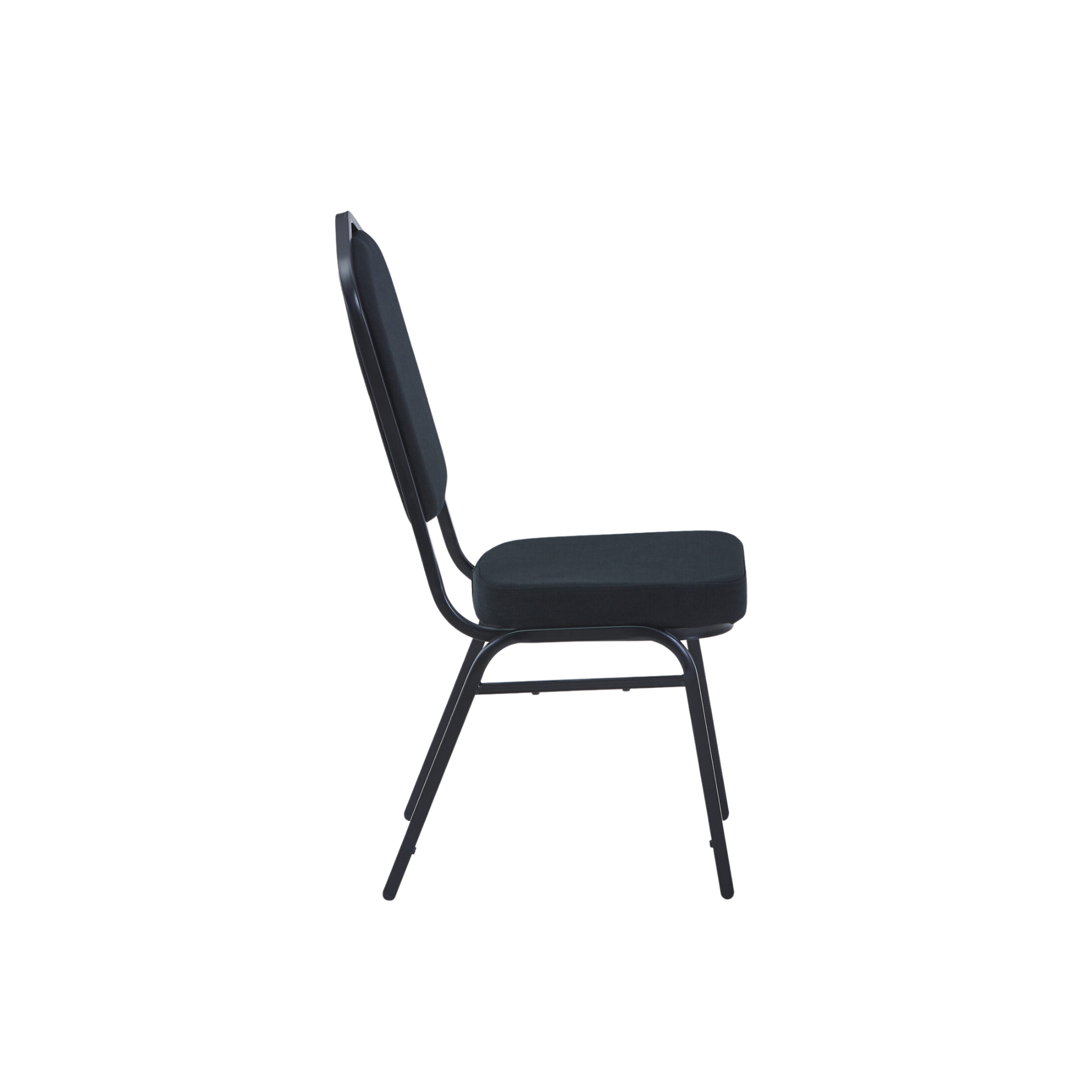 Premium Banquet Stacking Chair Full Black Without Pattern