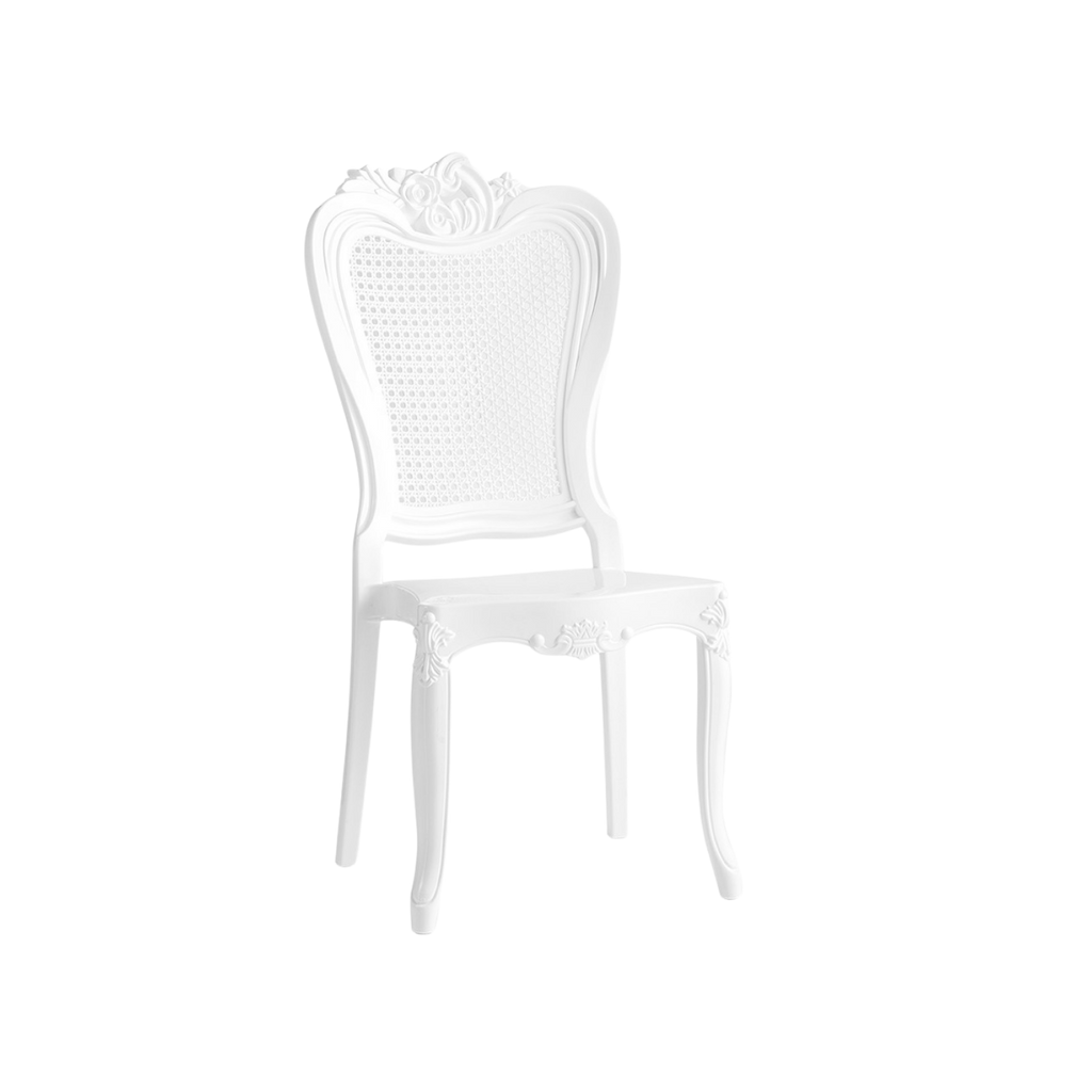 Chiavari Enigma Stacking Polypropylene Chair White