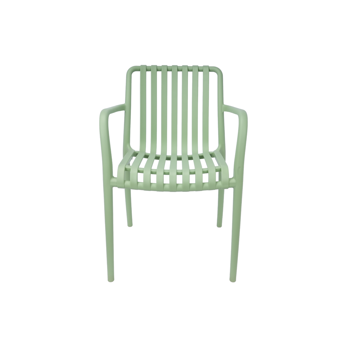 Paris Polypropylene Chair Sage Green – Stackable Outdoor Cafe Restaurant Hospitality Seating