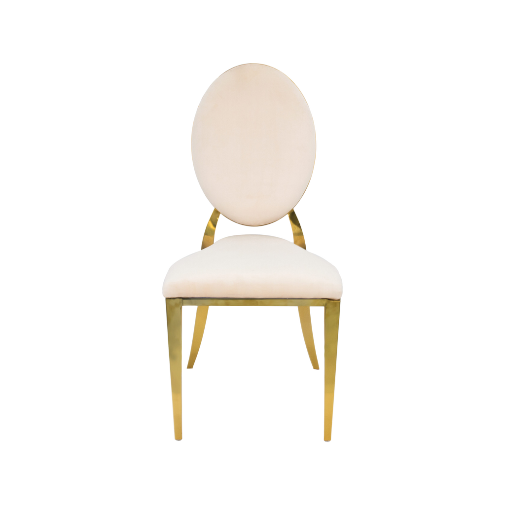 Washington Upholstery Stacking Chair Velvet - Beige