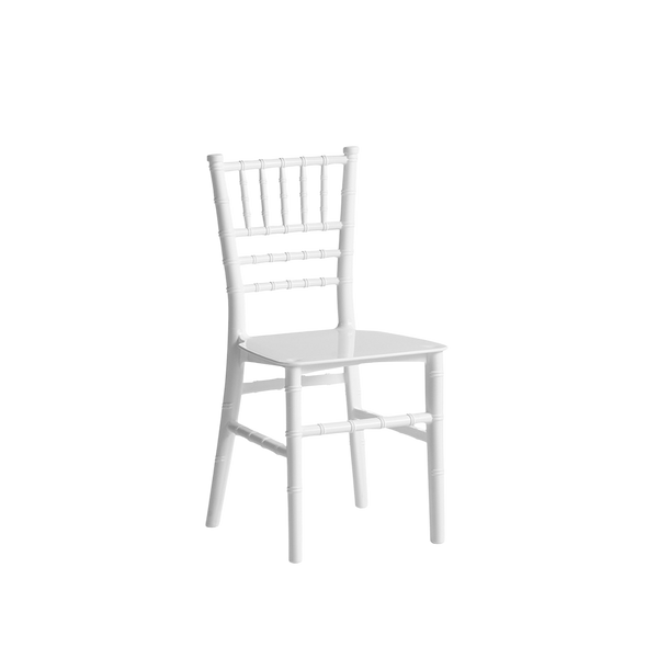 Chiavari Tiffany Kids Stacking Chair Polypropylene White