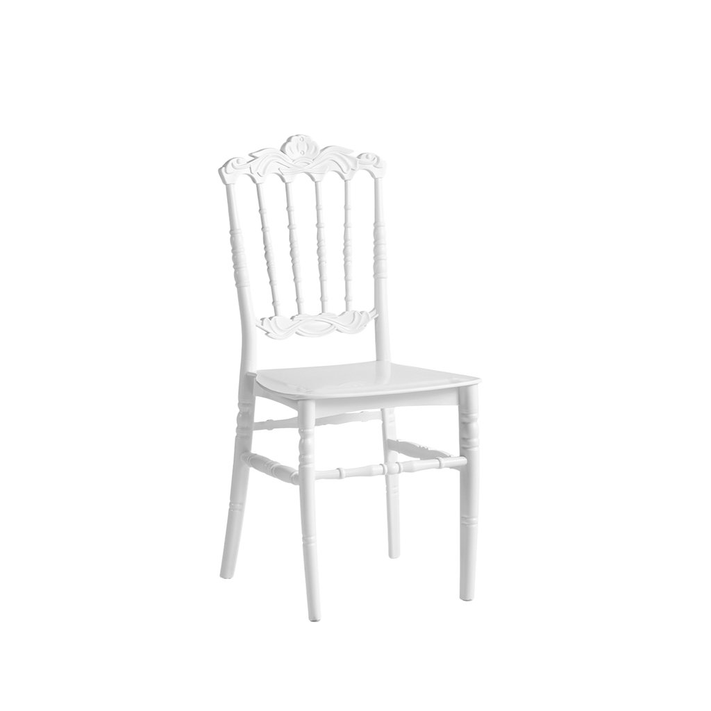 Chiavari Lepo Stacking Polypropylene Chair White