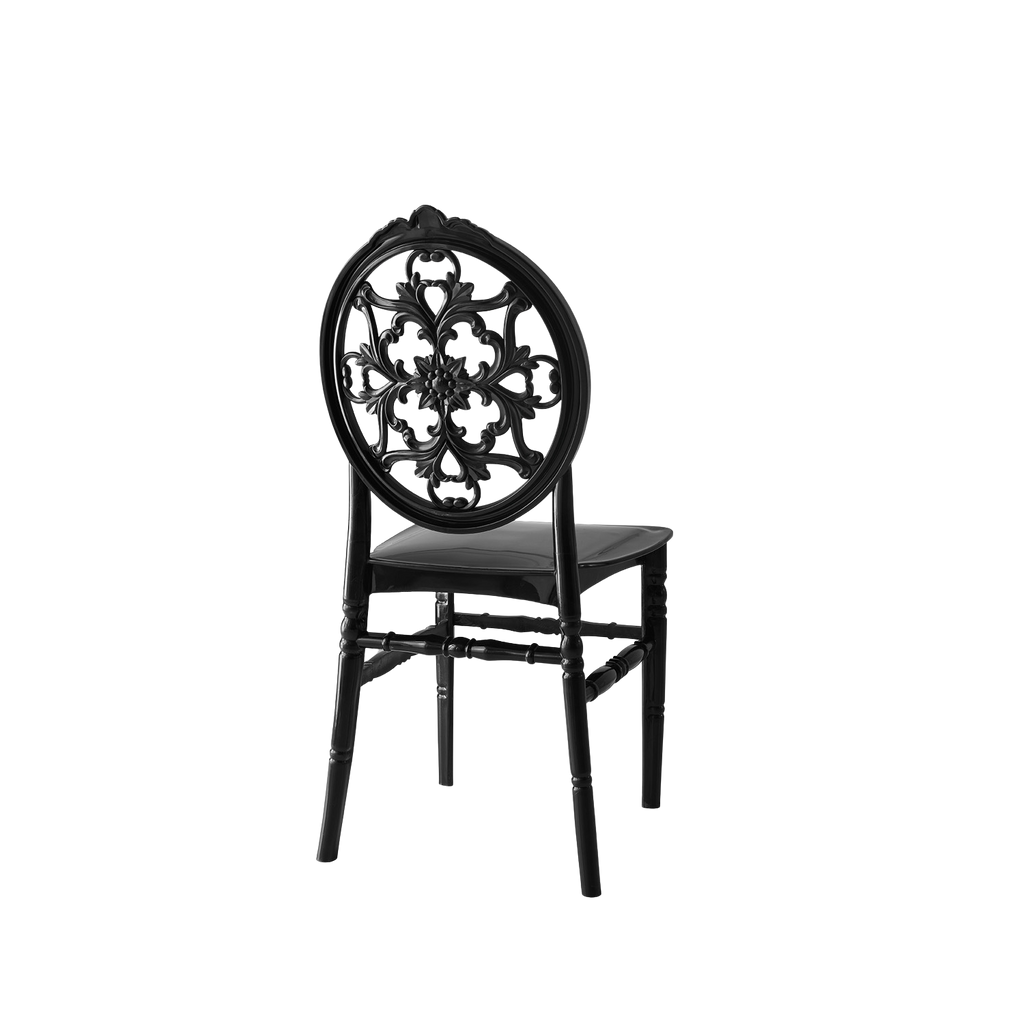 Chiavari Nozze  Polypropylene Stacking Chair Black