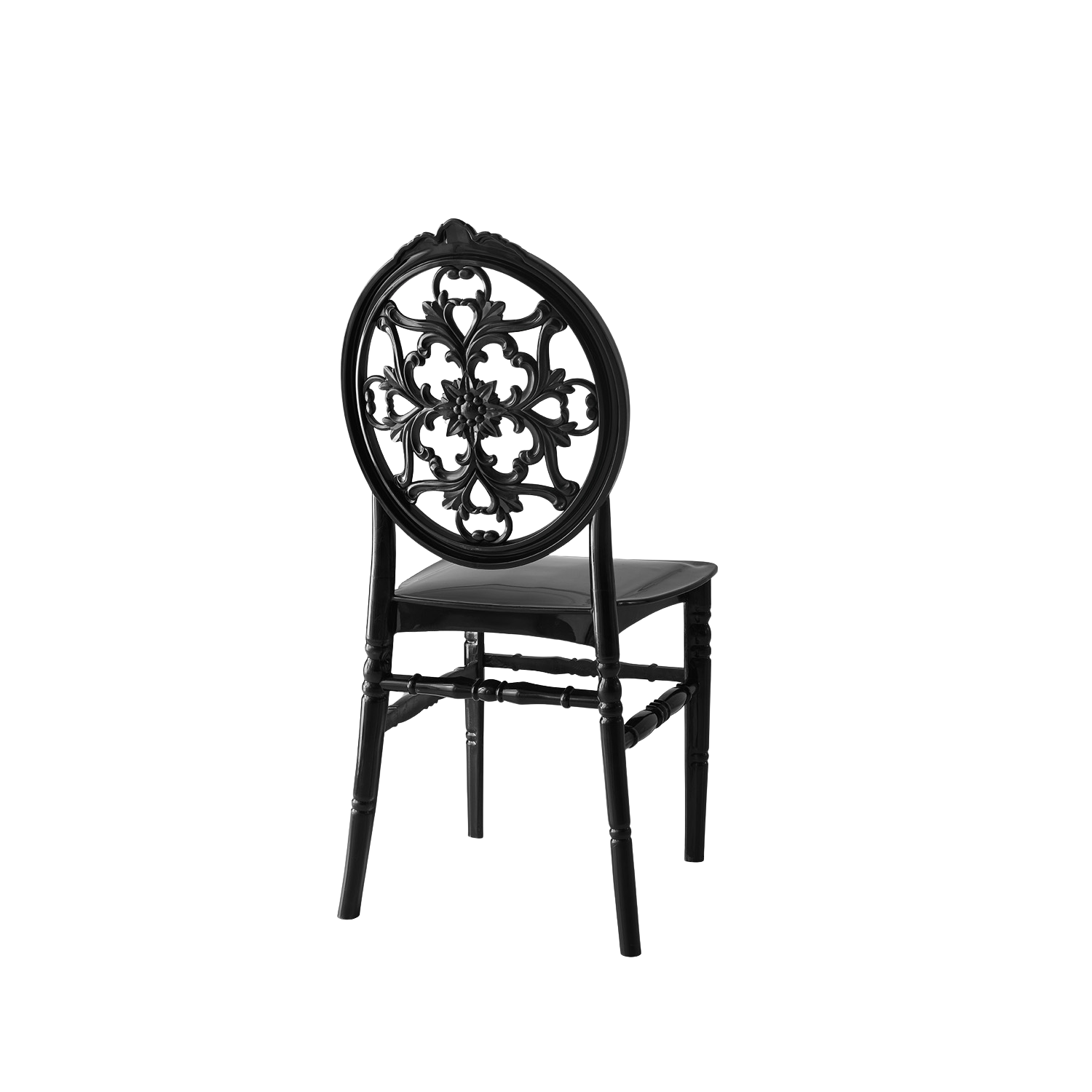 Chiavari Nozze  Polypropylene Stacking Chair Black