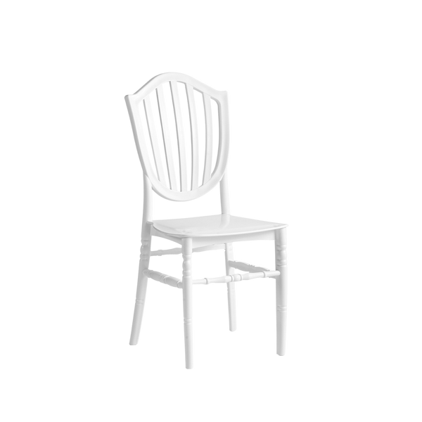 Chiavari Vasto Stacking Polypropylene Chair White