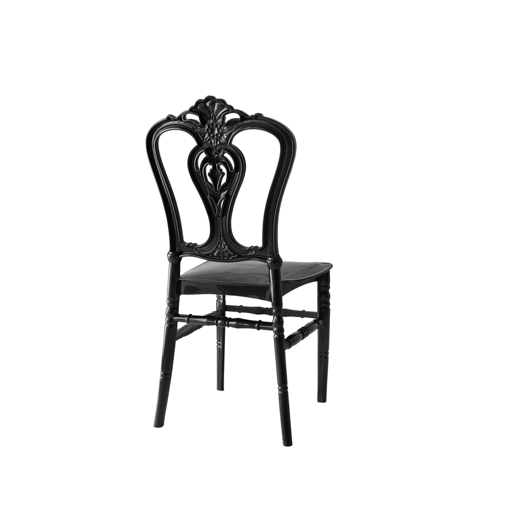 Chiavari Dylan Polypropylene Stacking Chair Black