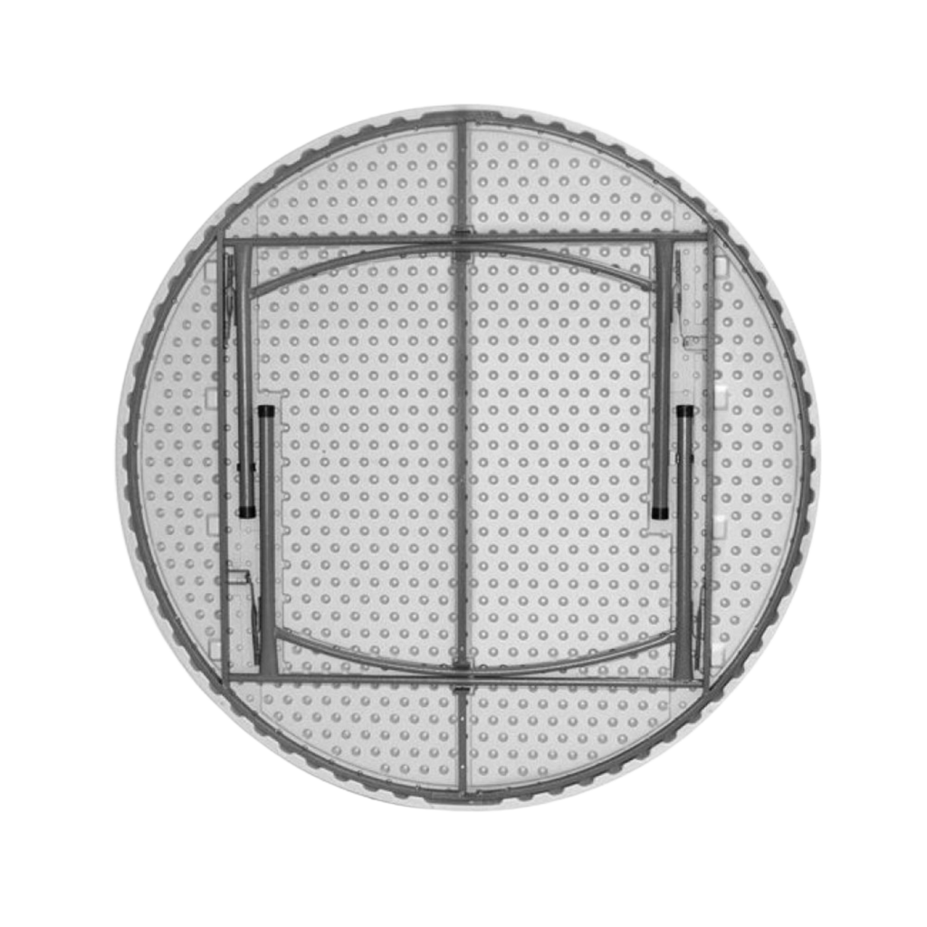 5ft (150cm) Round Banqueting Table – Heavy-Duty Plastic Top with Folding Legs (Seats 6–8 People)