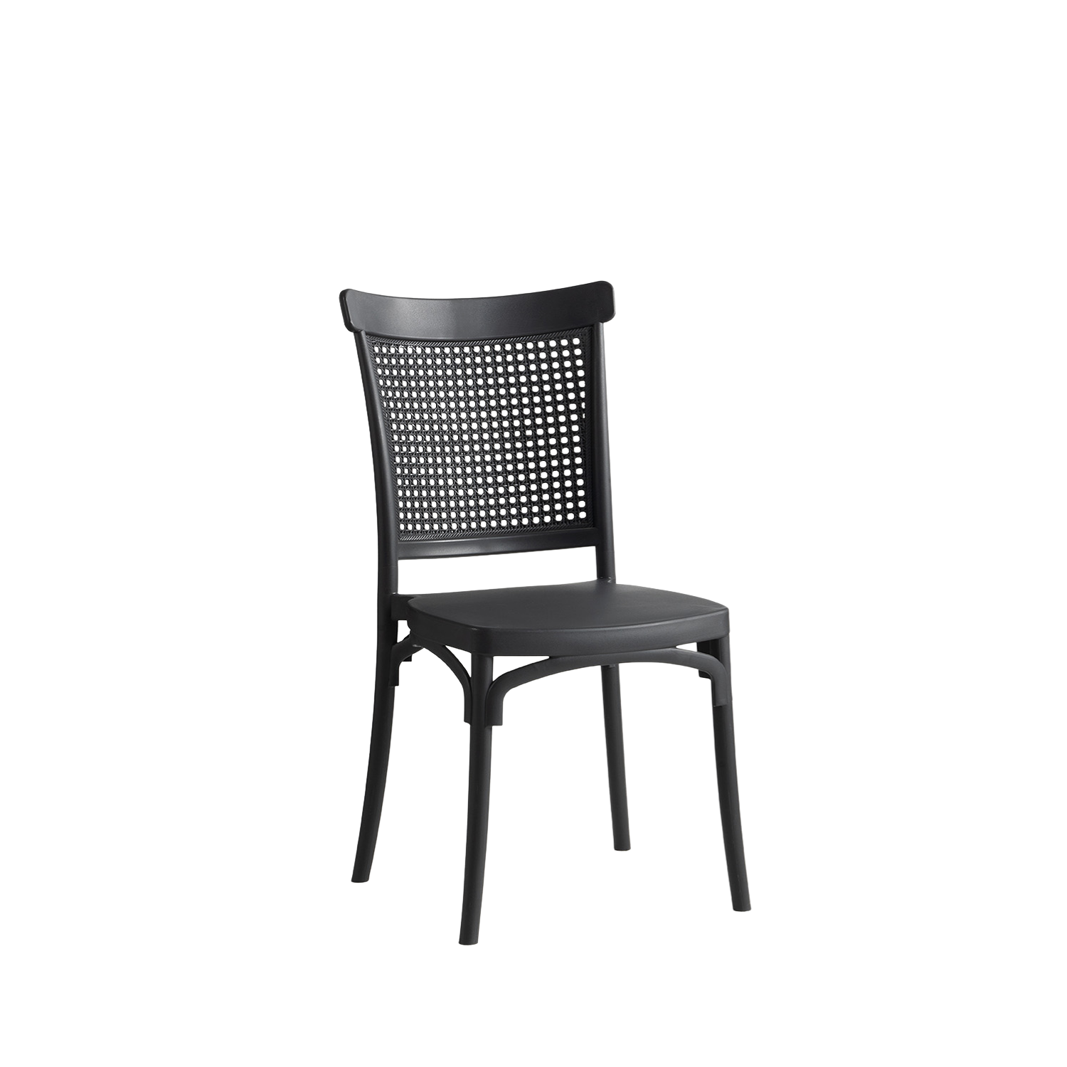Lima Caffe/Bistro Polypropylene Stacking Chair Antracit
