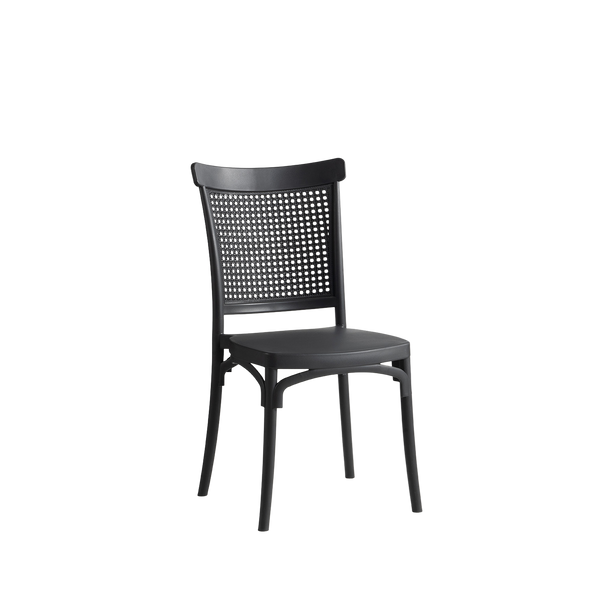 Lima Caffe/Bistro Polypropylene Stacking Chair Antracit