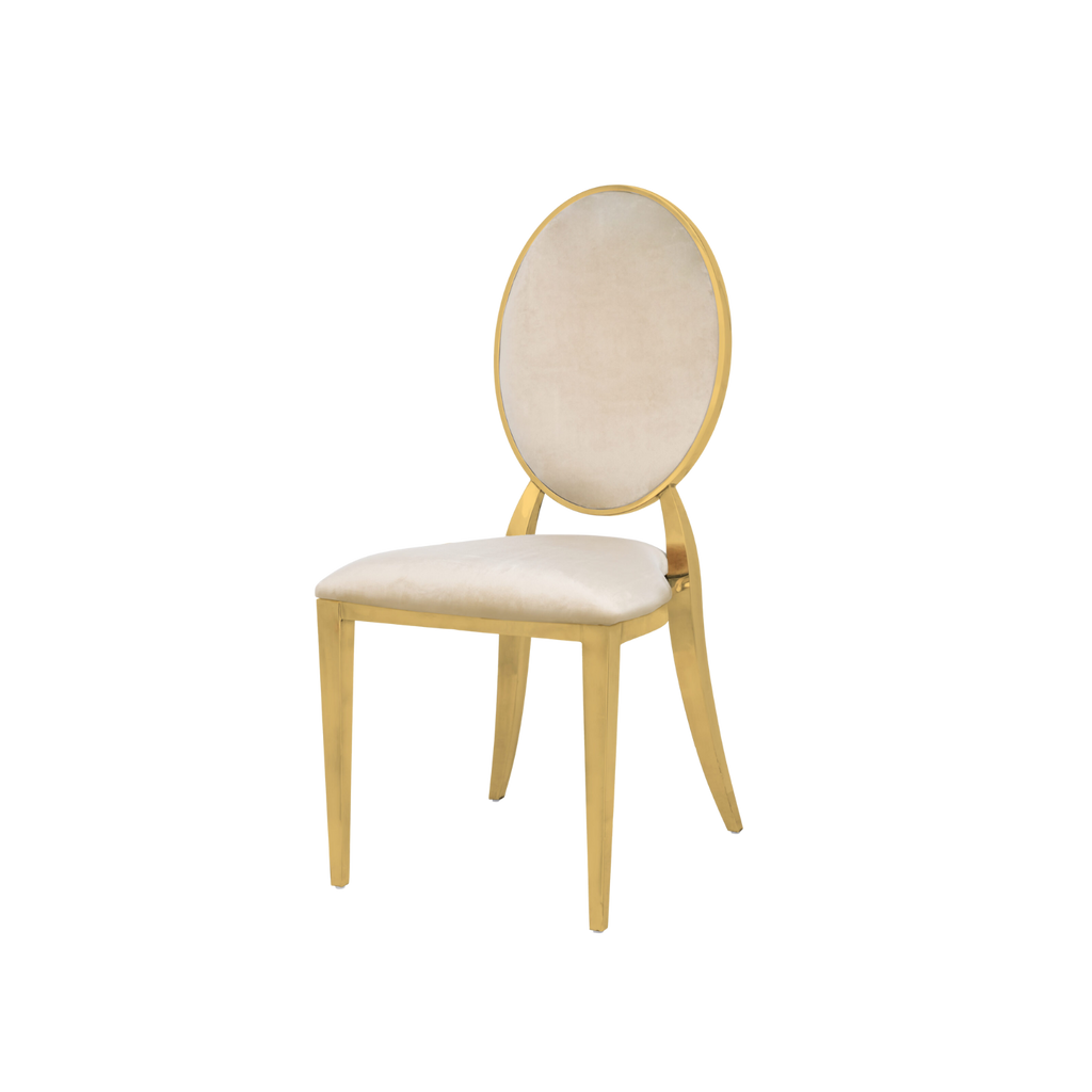 Washington Plus Upholstery Stacking Chair Velvet - Beige