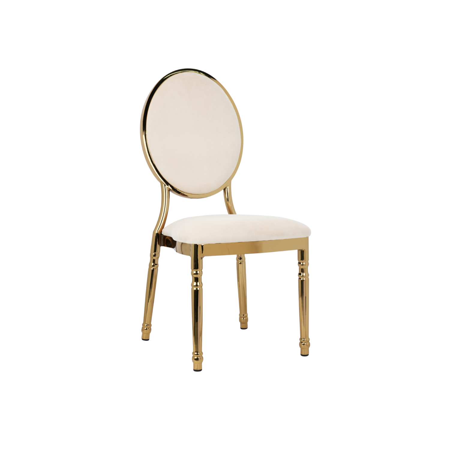 Louis Luna Aluminium Oval Stacking Chair Beije