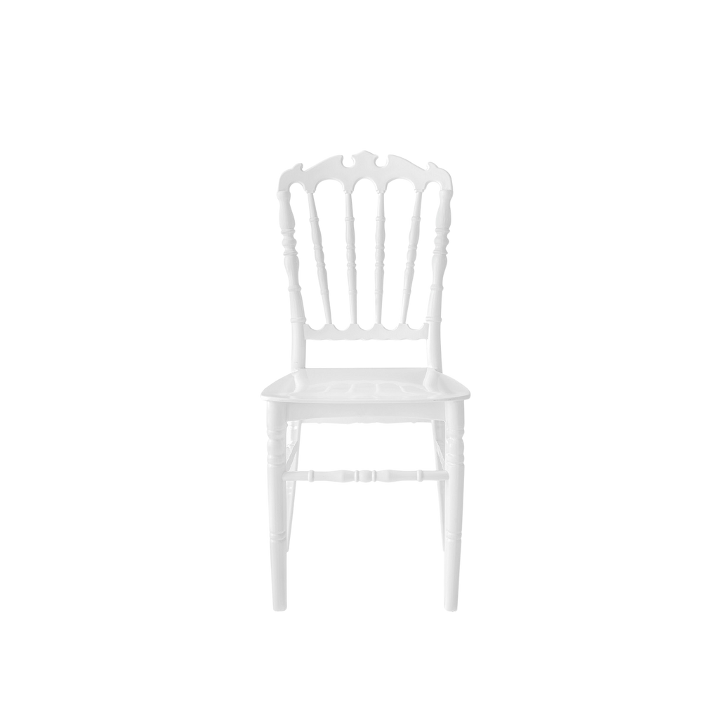 Chiavari Ferman Polypropylene Stacking Chair White