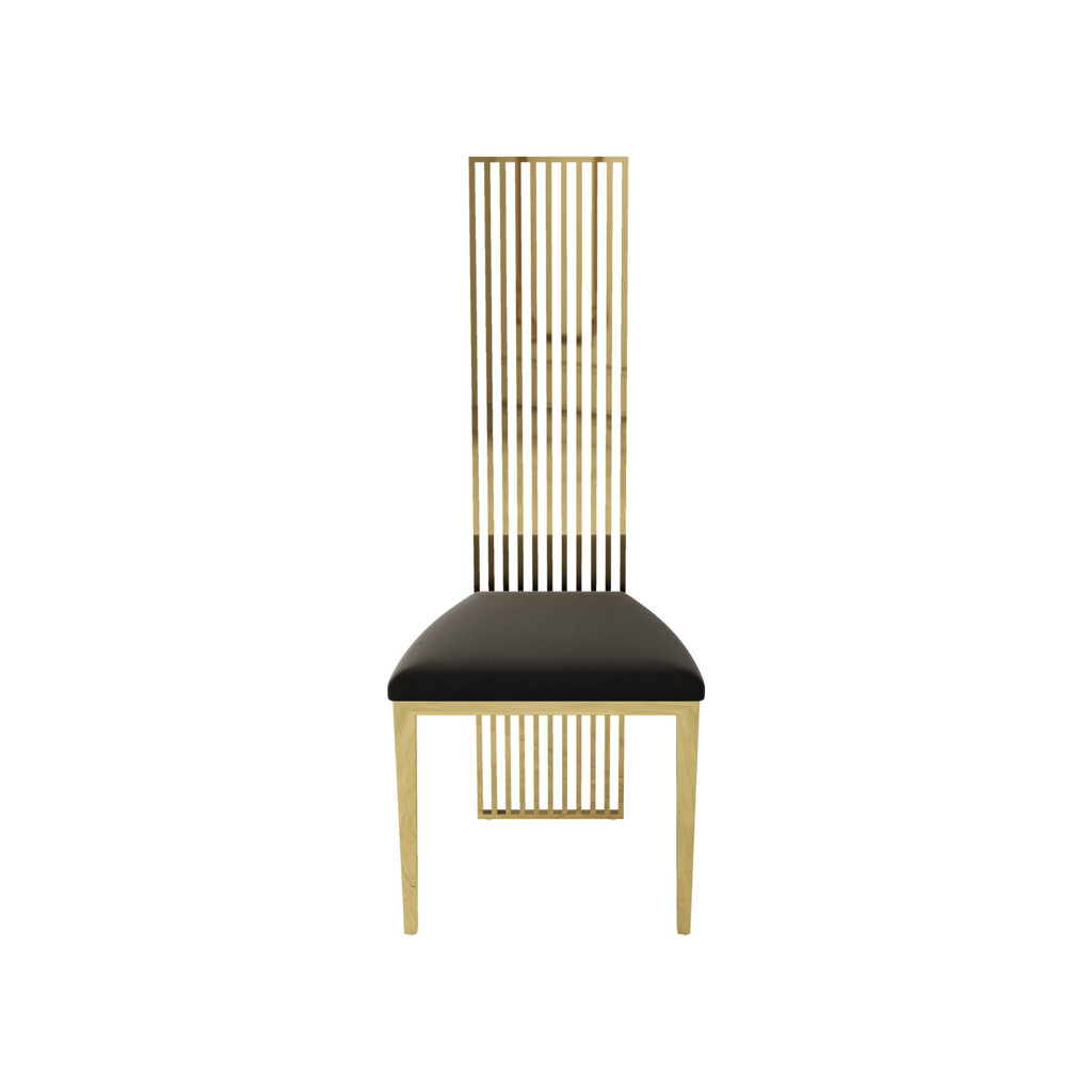 Verto Premium Inox High Back Chair Gold