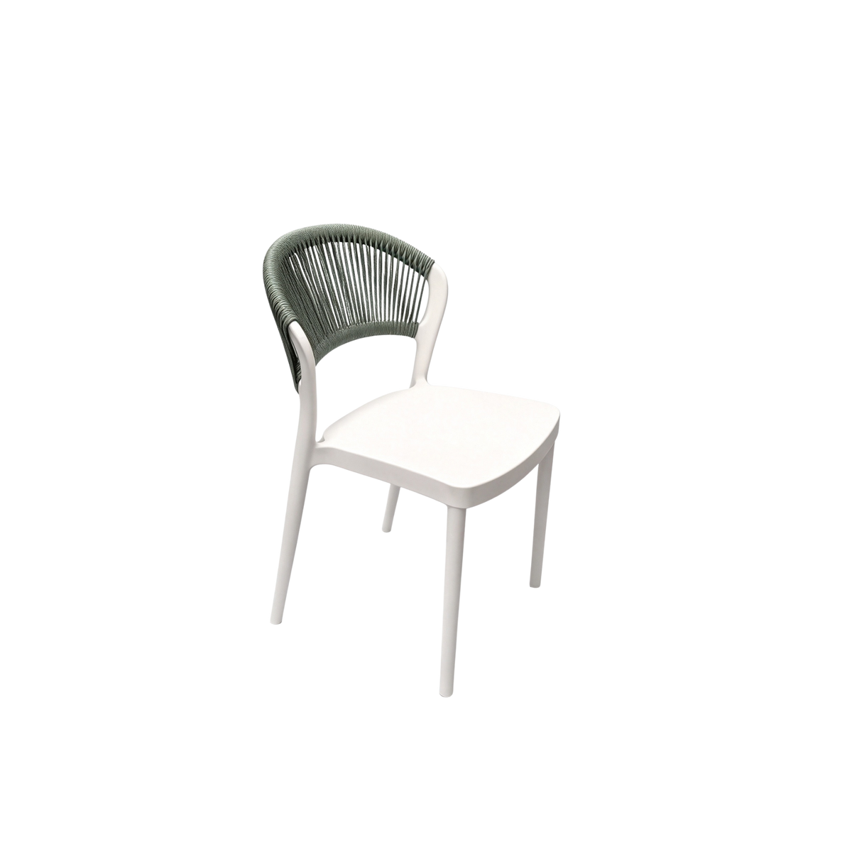 Coastal Rope-Back Polypropylene White – Indoor & Outdoor Café and Garden Chair