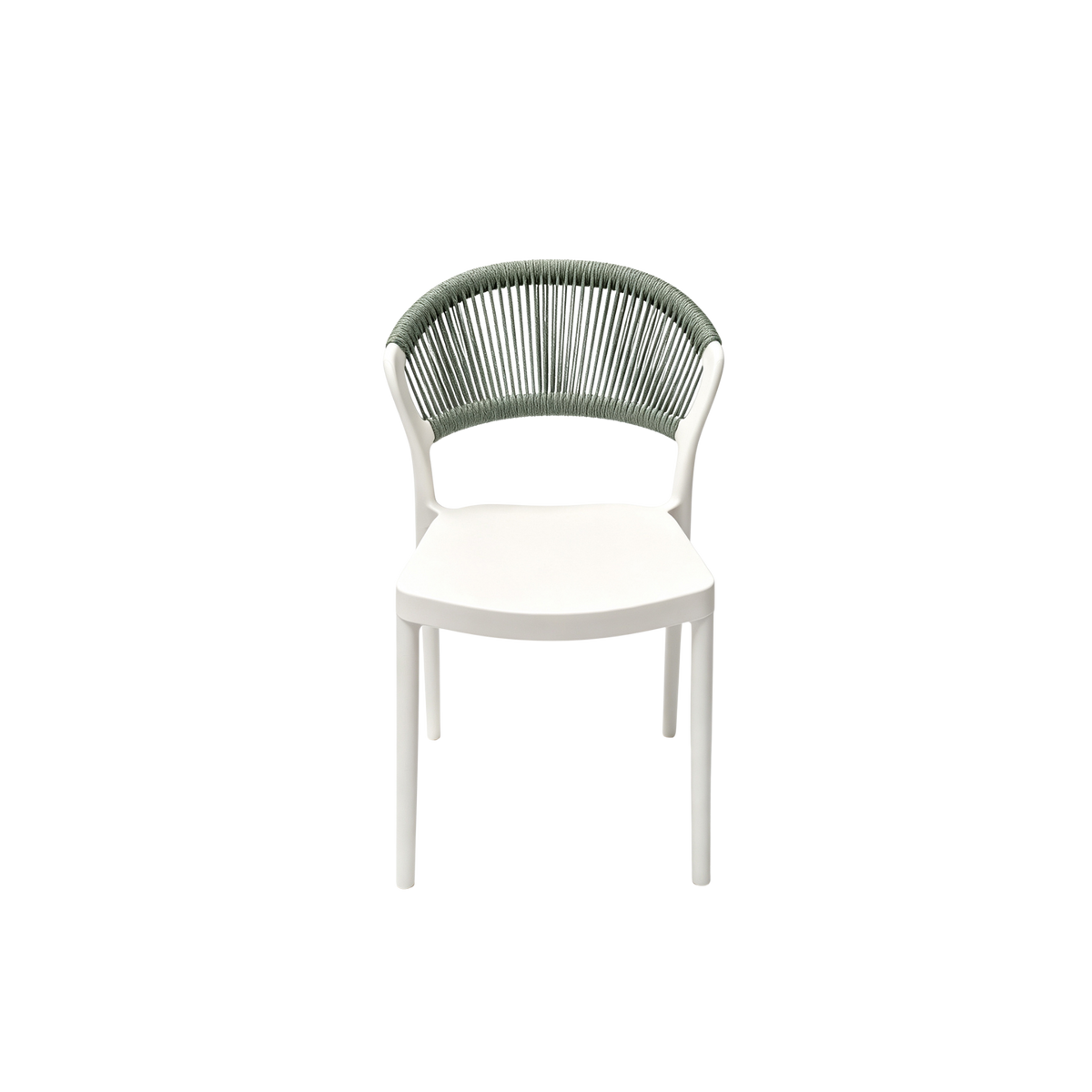 Coastal Rope-Back Polypropylene White – Indoor & Outdoor Café and Garden Chair