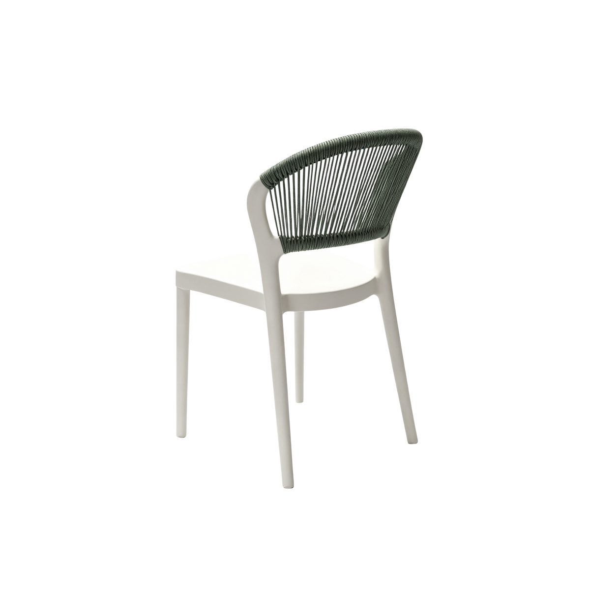 Coastal Rope-Back Polypropylene White – Indoor & Outdoor Café and Garden Chair