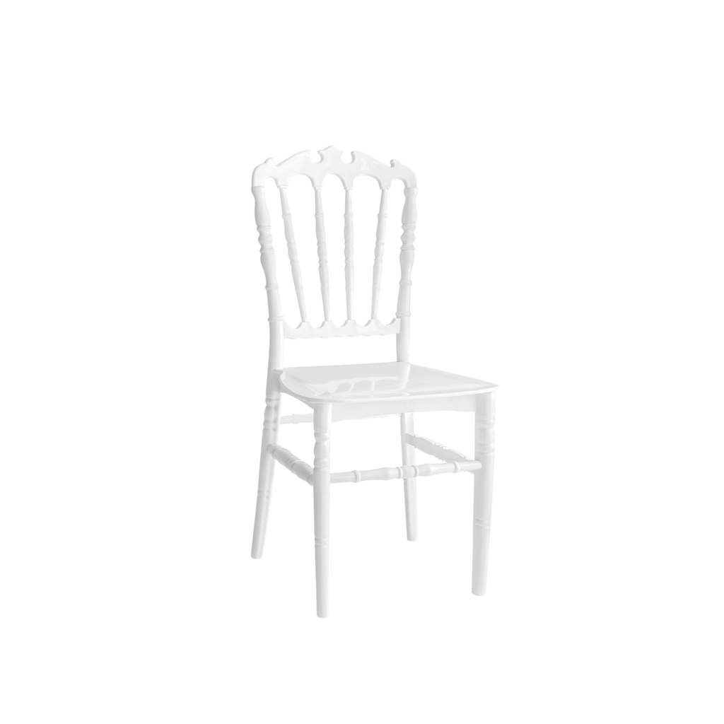 Chiavari Ferman Polypropylene Stacking Chair White