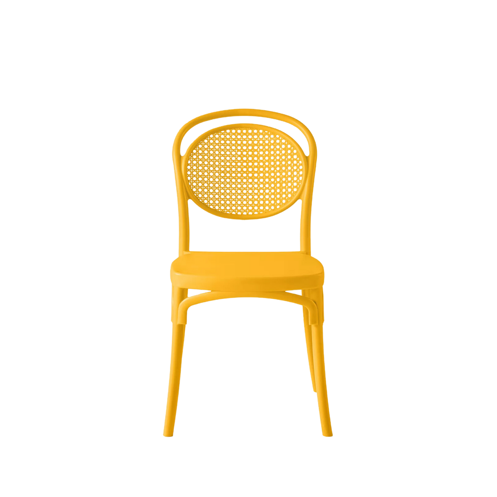 Sera Caffe/Bistro Polypropylene Stacking Chair Yellow