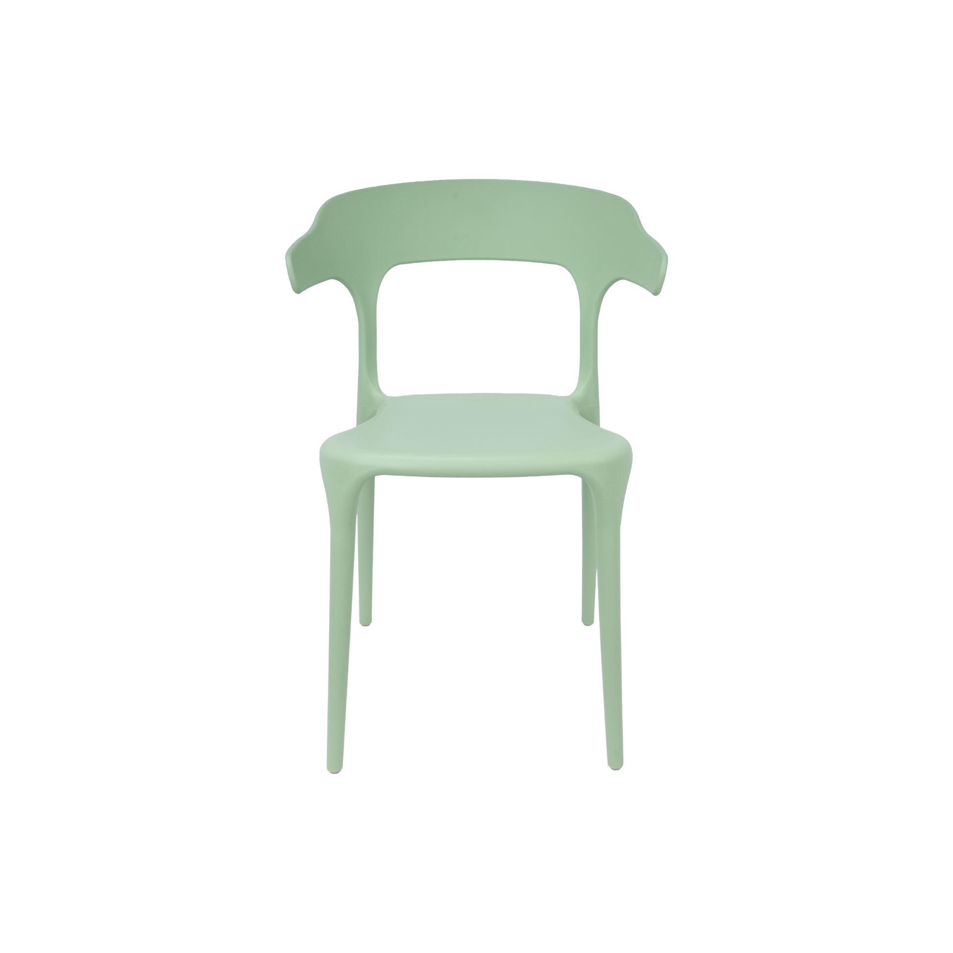 Amalfi Stackable Polypropylene Chair Sage Green for Cafés, Beach Bars, Pubs, Restaurants & Gardens