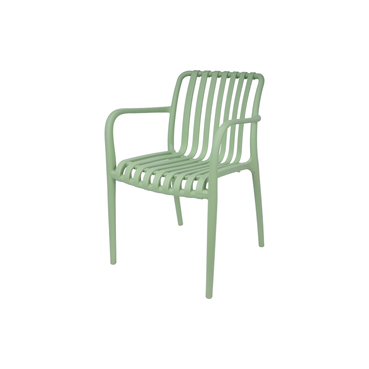 Paris Polypropylene Chair Sage Green – Stackable Outdoor Cafe Restaurant Hospitality Seating