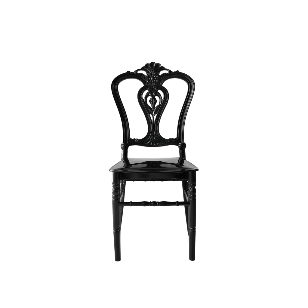 Chiavari Dylan Polypropylene Stacking Chair Black