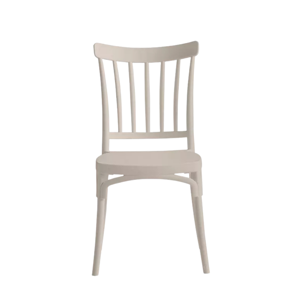 Polypropylene Caffe/Bistro Stacking Chair Cream