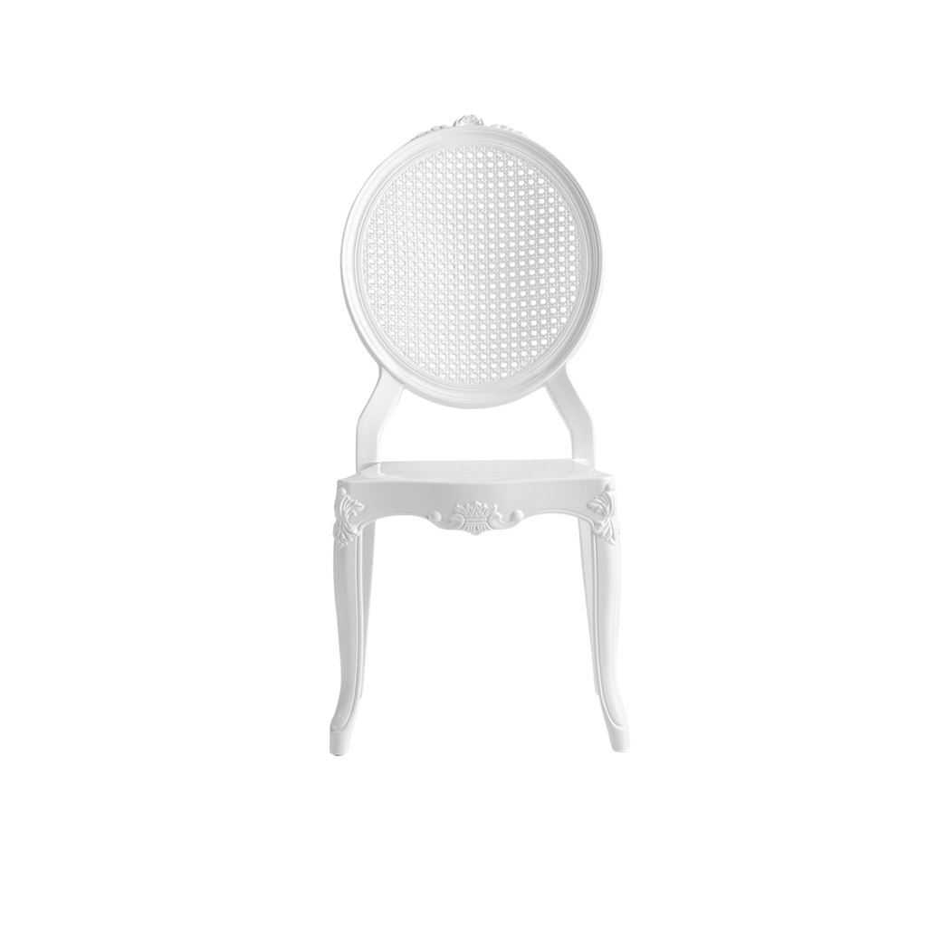 Chiavari Baron Stacking Polypropylene Chair White