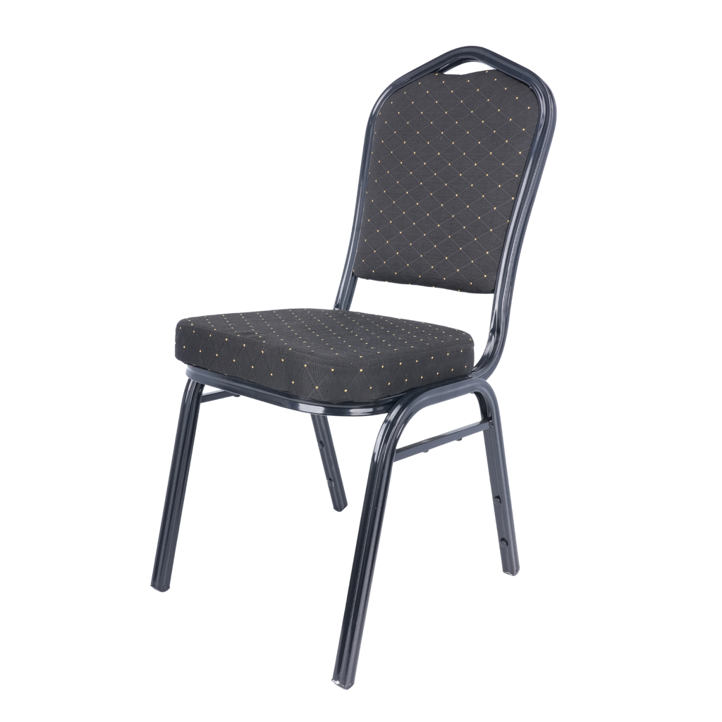 Premium Banquet Stacking Chair Full Black