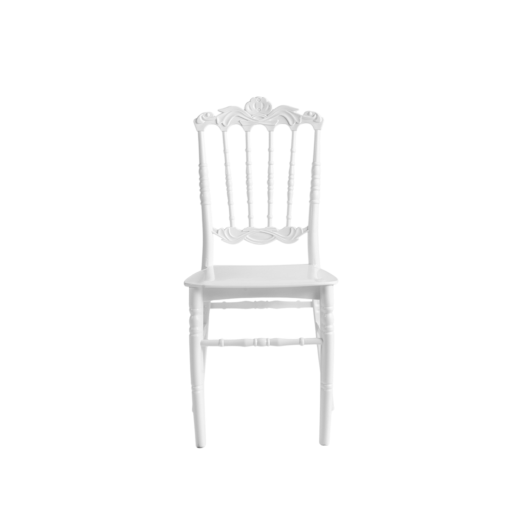 Chiavari Lepo Stacking Polypropylene Chair White