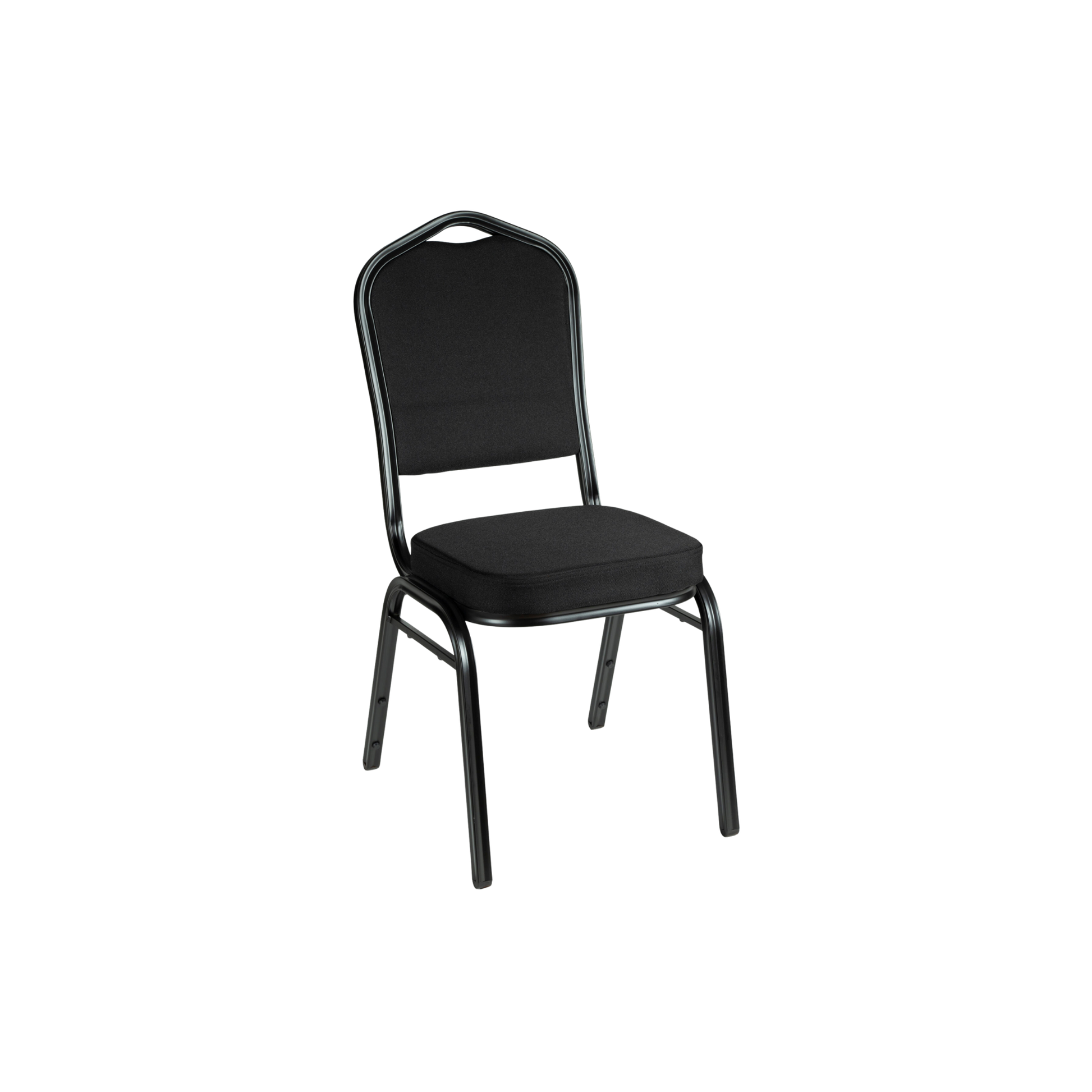 Premium Banquet Stacking Chair Full Black Without Pattern