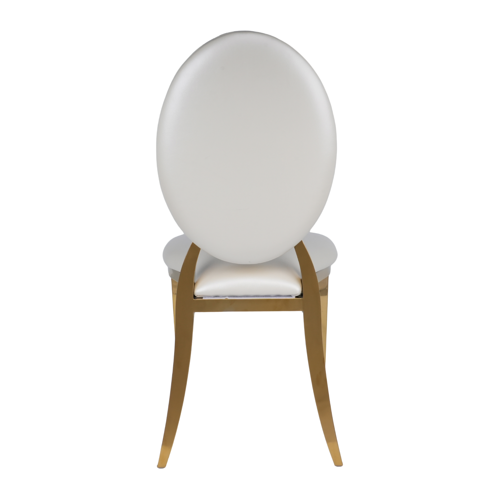 Gold Dior Banqueting Chair – Luxury PU Leather Gloss Finish, Stackable, Event-Ready