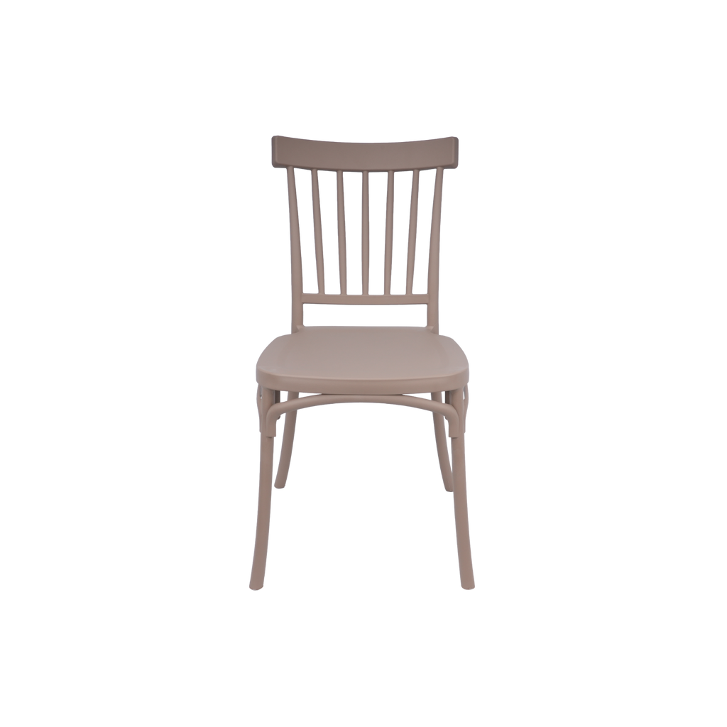 Standard Polypropylene Café Chair Cream For Indoor & Outdoor Commercial Seating