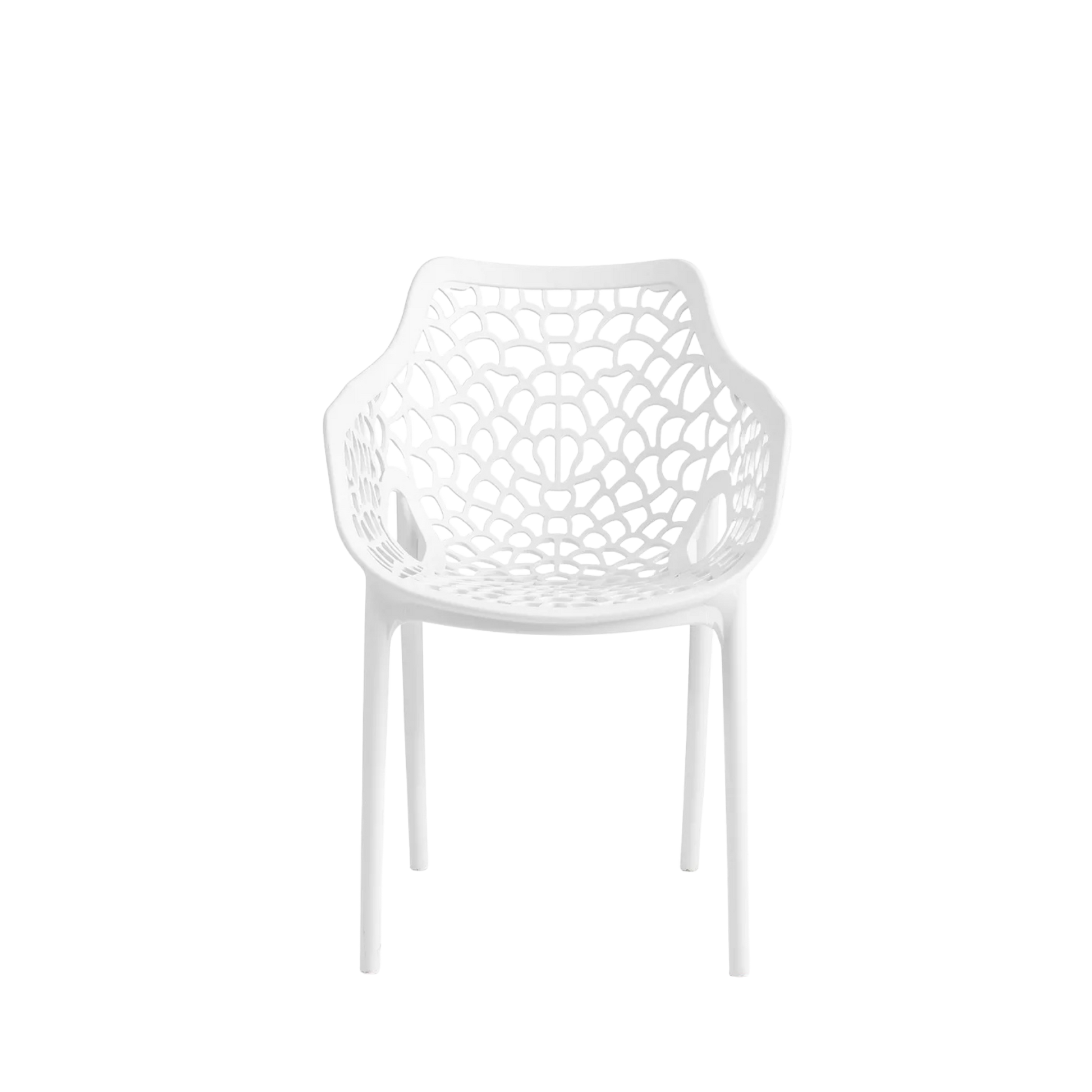 Viva Polypropylene Chair White  – Stackable Commercial Outdoor Seating