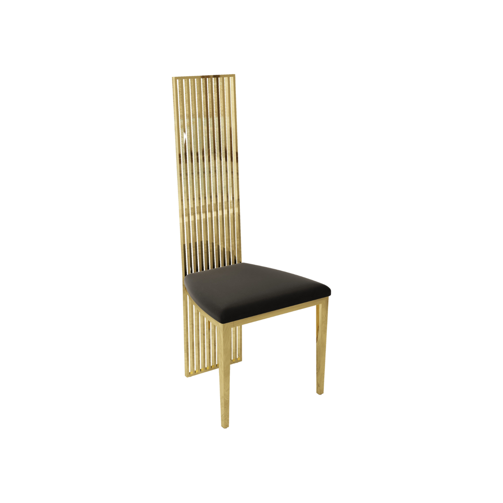 Verto Premium Inox High Back Chair Gold