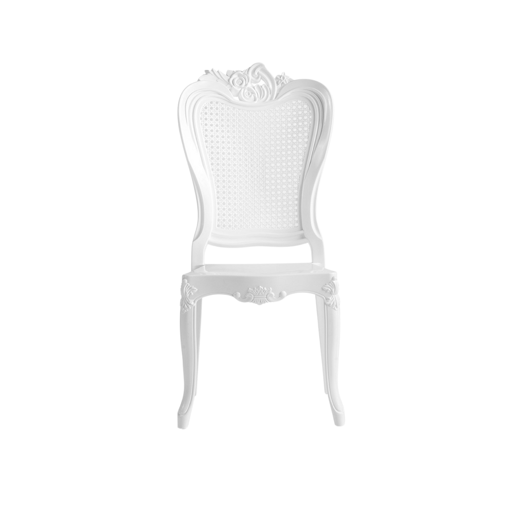 Chiavari Enigma Stacking Polypropylene Chair White
