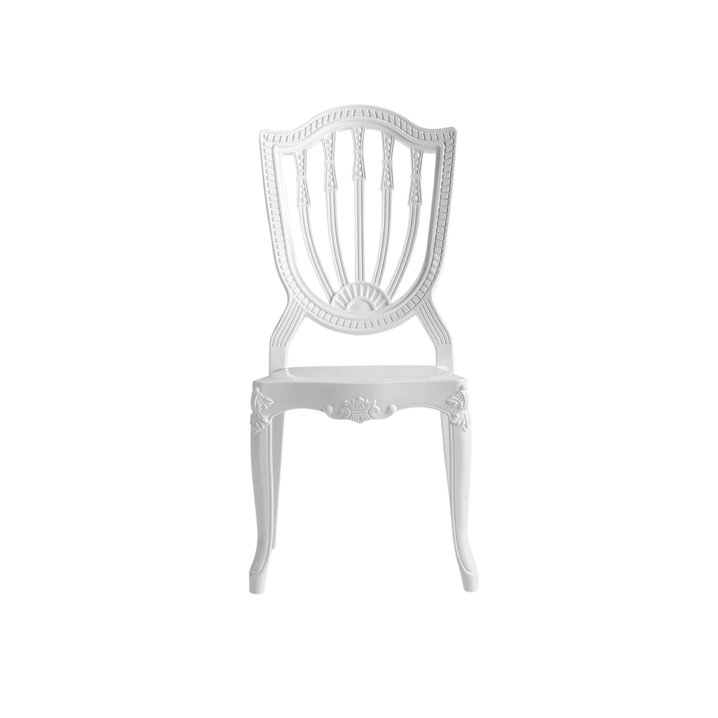 Chiavari Divine Lounge Stacking Polypropylene Chair White