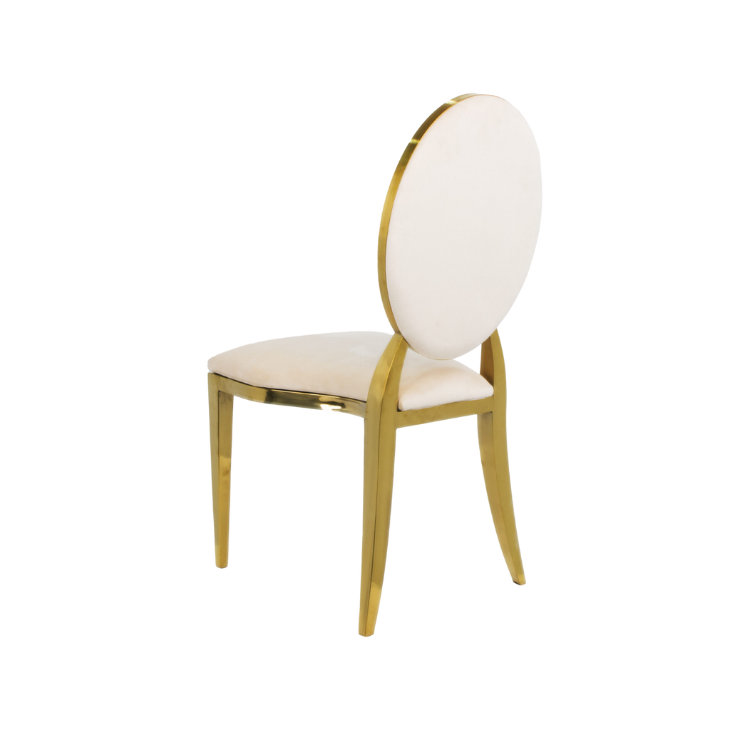 Washington Upholstery Stacking Chair Velvet - Beige
