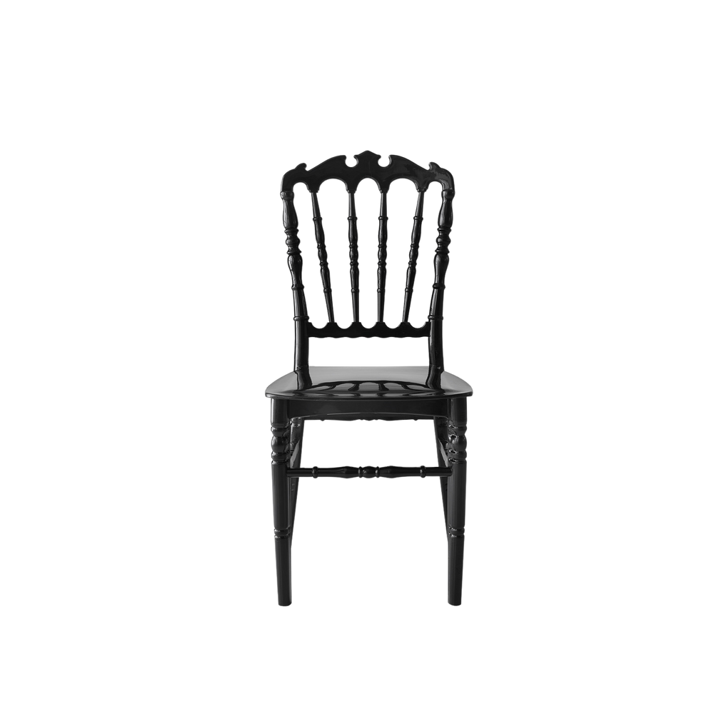 Chiavari Ferman Polypropylene Stacking Chair Black