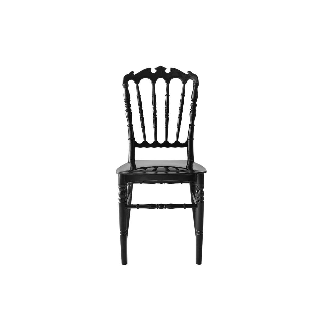 Chiavari Ferman Polypropylene Stacking Chair Black
