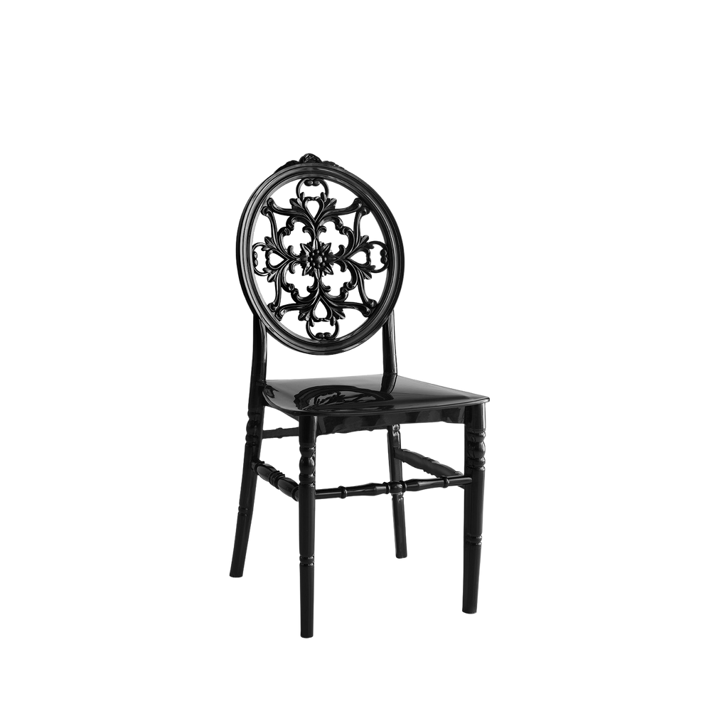 Chiavari Nozze  Polypropylene Stacking Chair Black