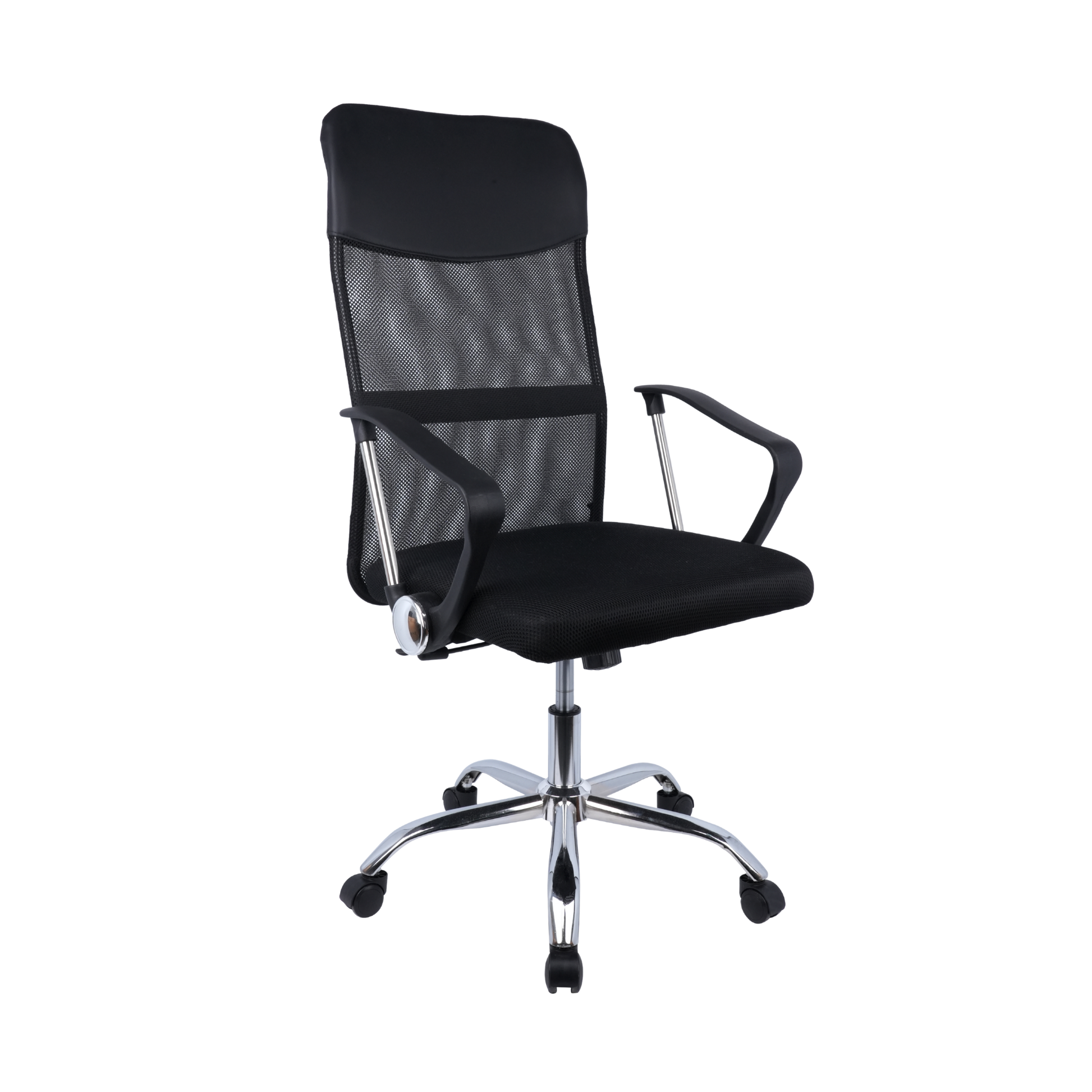 Swivel Desk Chair with Armrests, Adjustable Height & Breathable Back